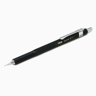 TWSBI Precision Retractable Pipe Mechanical Pencil Black - 0.7mm 1