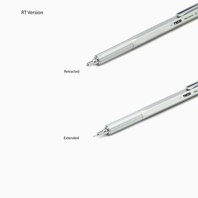TWSBI Precision Retractable Pipe Mechanical Pencil Matte Silver 0.7mm 4