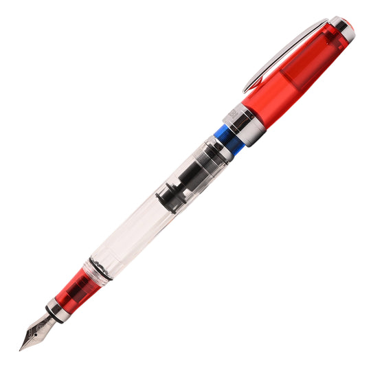 TWSBI Diamond 580 Fountain Pen - Red Blue Transparent (RBT)