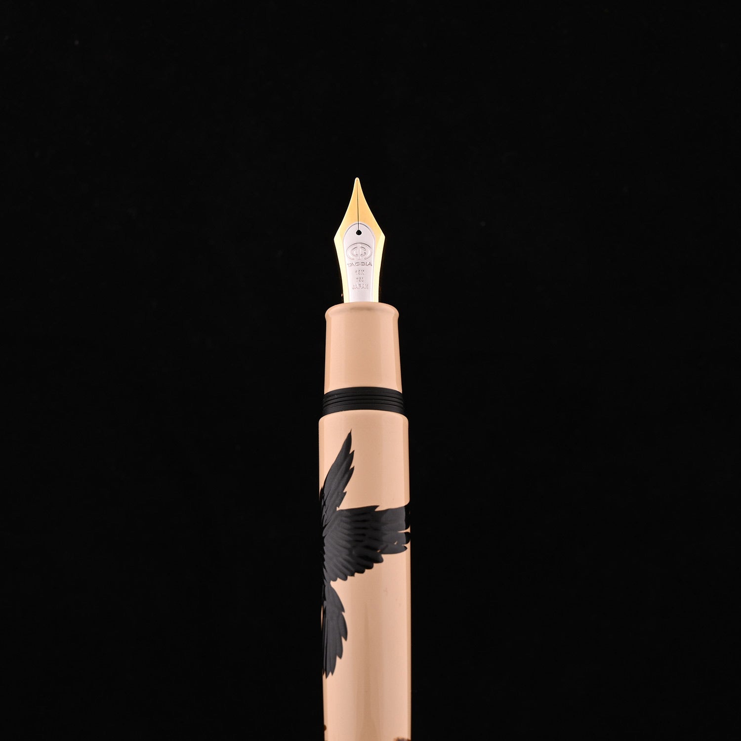 Shadow Ink Pen Taccia Maki-e Shadow Fountain Pen - Mythological Big Crow & Sun (Limit ...