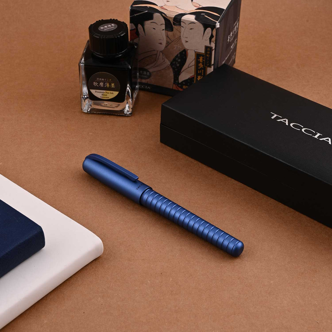 Taccia Pinnacle Fountain Pen - Aero Blue 15