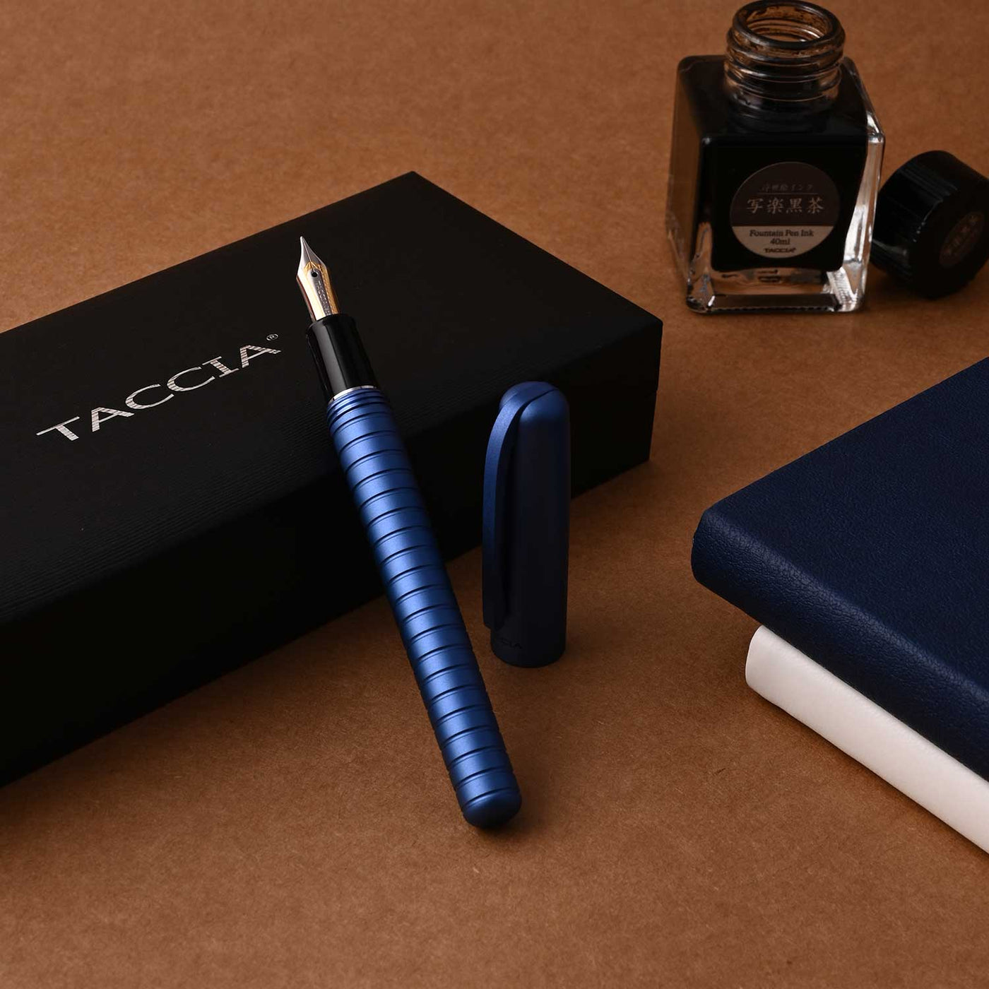 Taccia Pinnacle Fountain Pen - Aero Blue 11