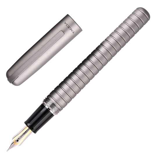 Taccia Pinnacle Fountain Pen - Graphite Gray