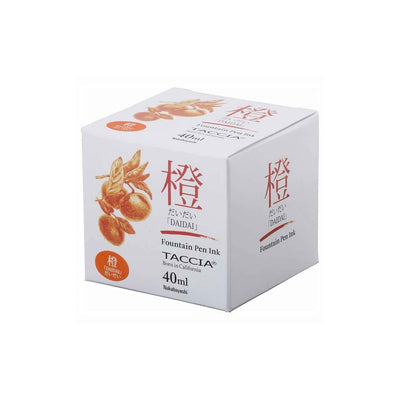 Taccia Sunao-Iro Japanese Ink Bottle Daidai (Orange) 40ml 3
