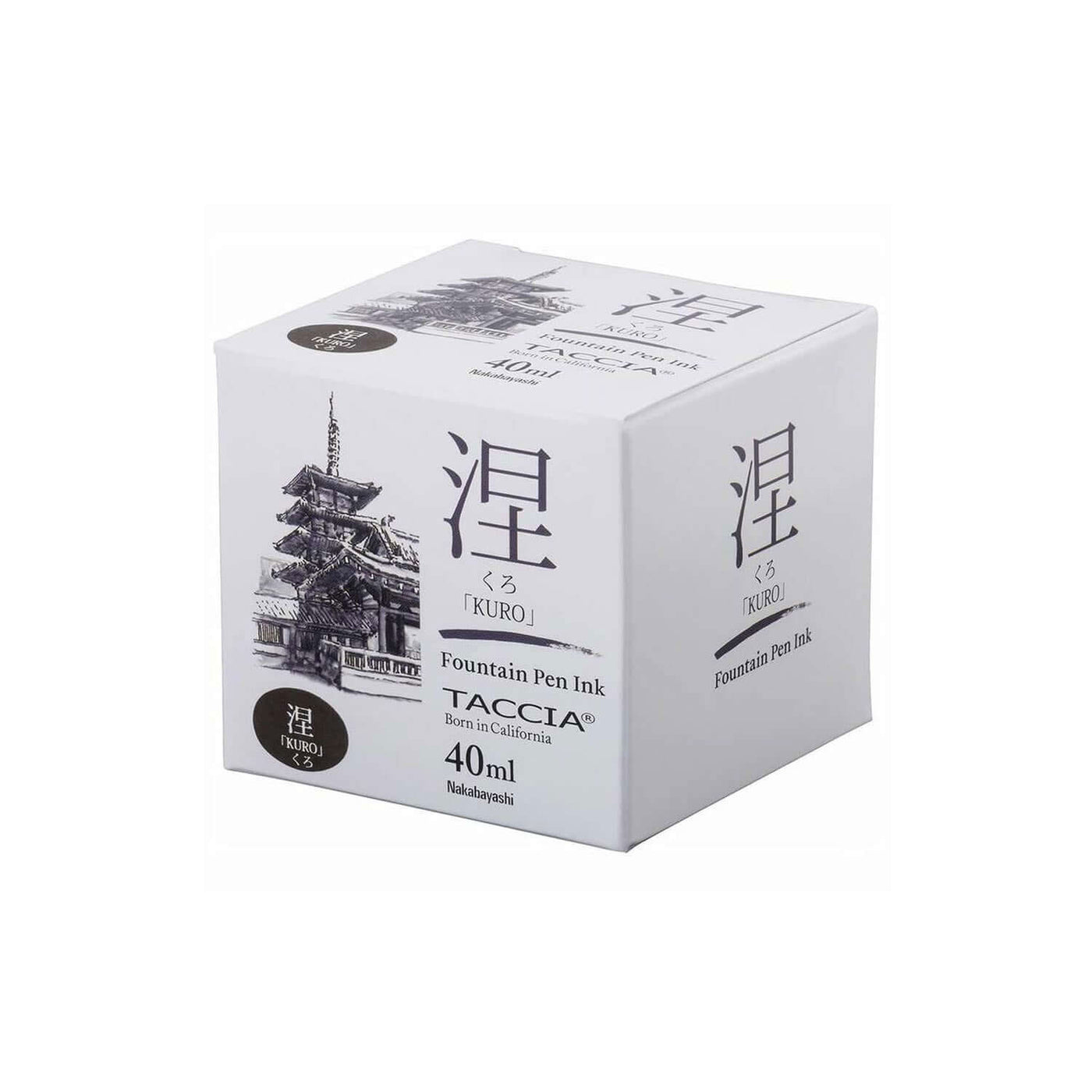 Taccia Sunao-Iro Japanese Ink Bottle Kuro (Black) 40ml 3