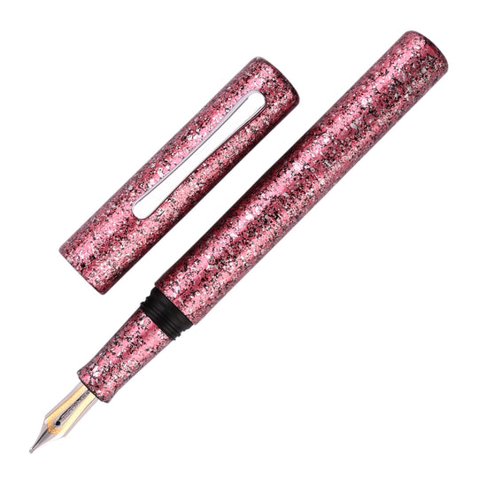 Taccia Granite Stone Fountain Pen - Red CT