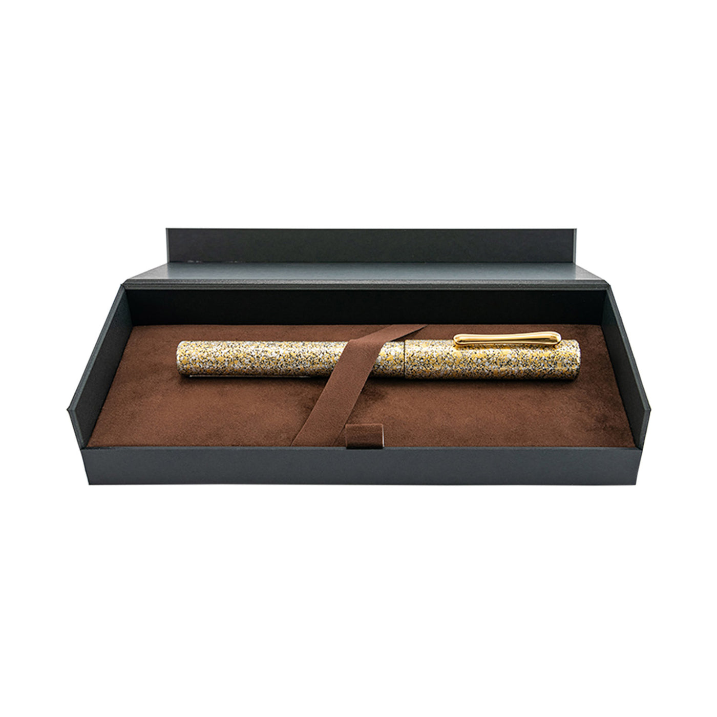 Taccia Granite Stone Fountain Pen - Yellow CT 9