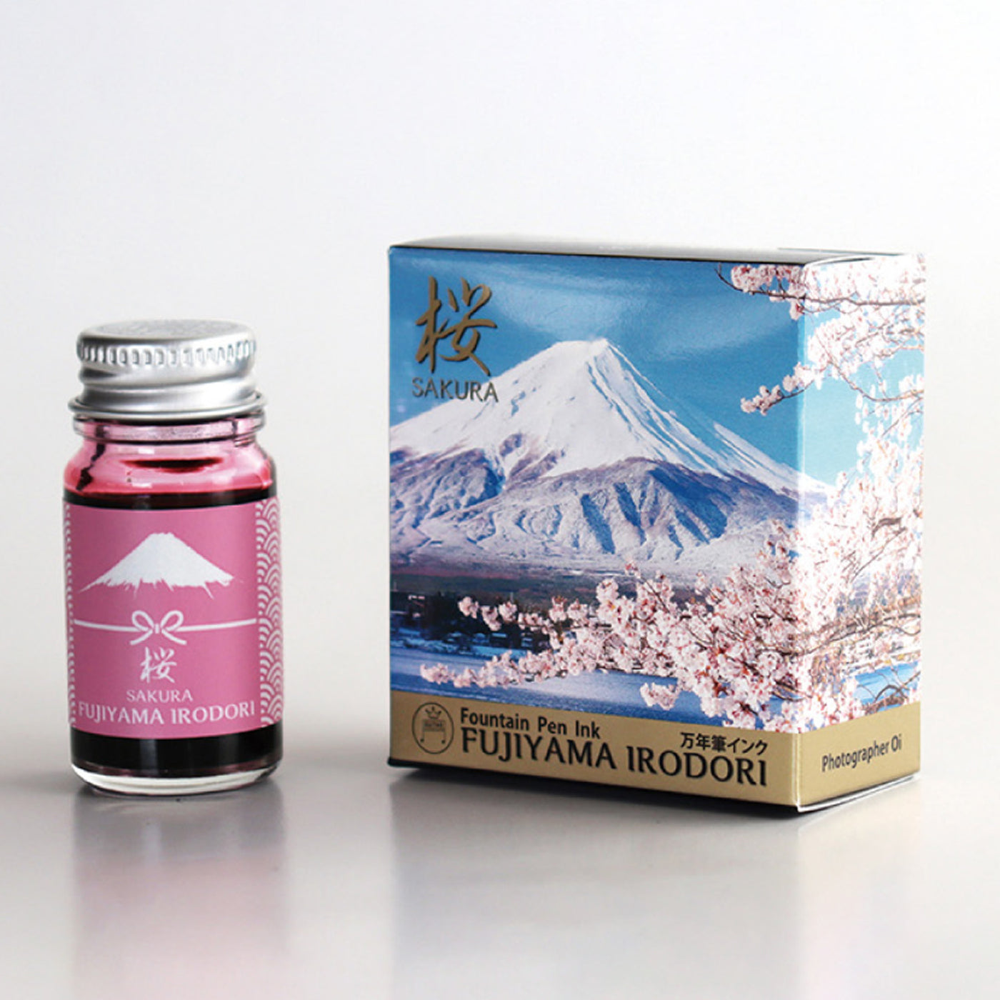 Teranishi Fujiyama Irodori Sakura Ink Bottle, Pink - 12ml 4