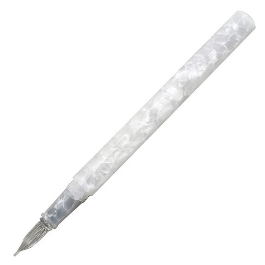 Teranishi Guitar Large Glass Pen with Cap - Jelly White