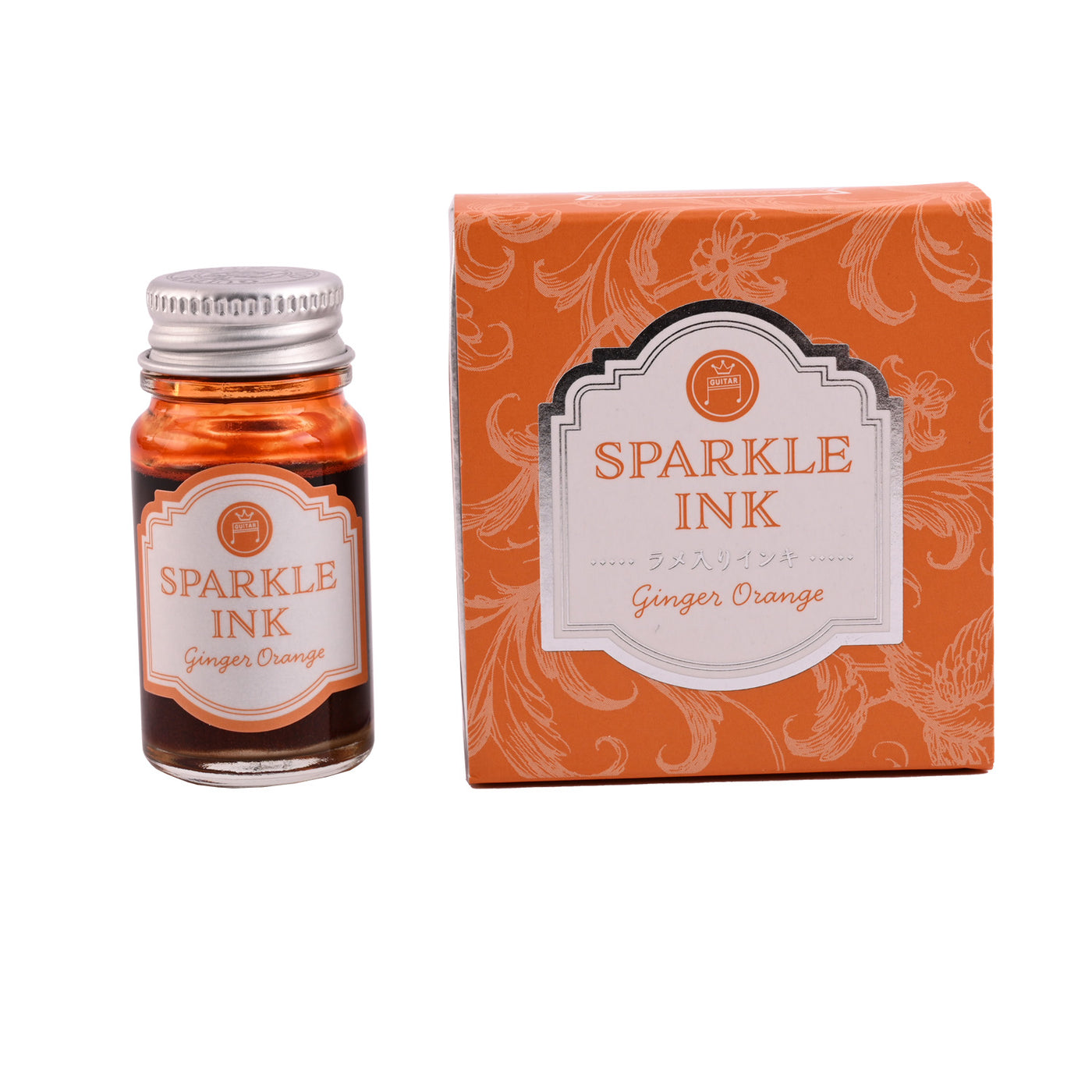 Teranishi Sparkle Ginger Orange Ink Bottle - 12ml 1