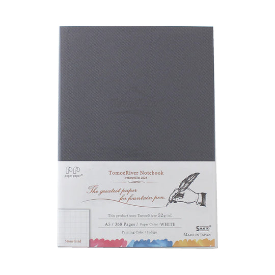 Tomoe River SRA5HBW Black Notebook - A5 - Squared