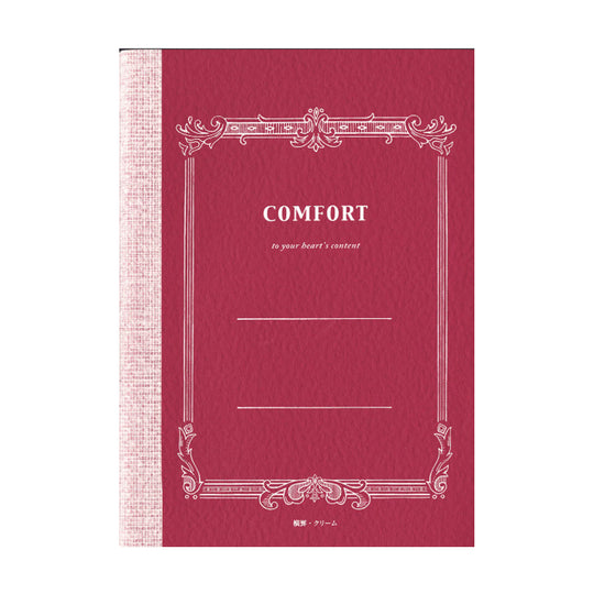 Tsubame C3056 Comfort Red 7mm Line Notebook - Semi B5 - Ruled