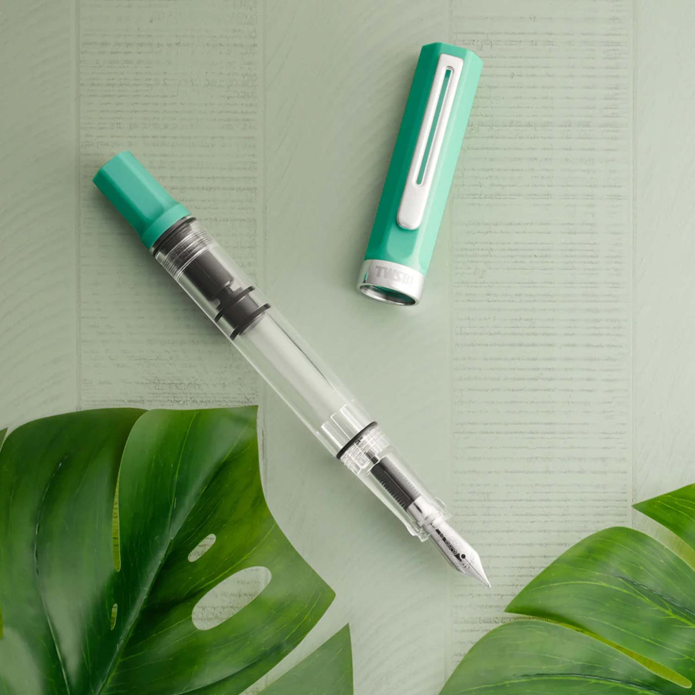 Twsbi Eco Fountain Pen - Persian Green CT 6