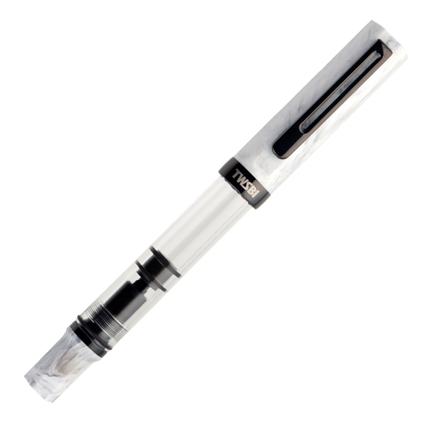Twsbi Eco Fountain Pen - Carrara Onyx