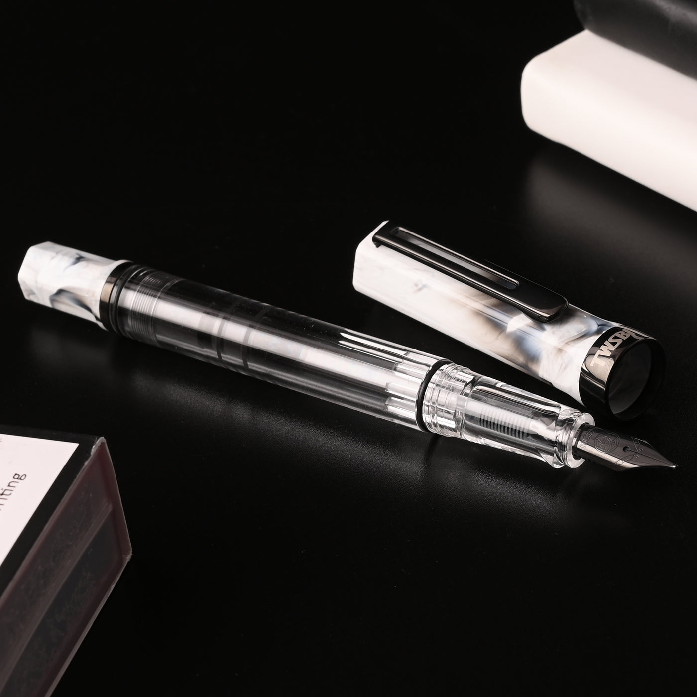 Twsbi Eco Fountain Pen - Carrara Onyx 8