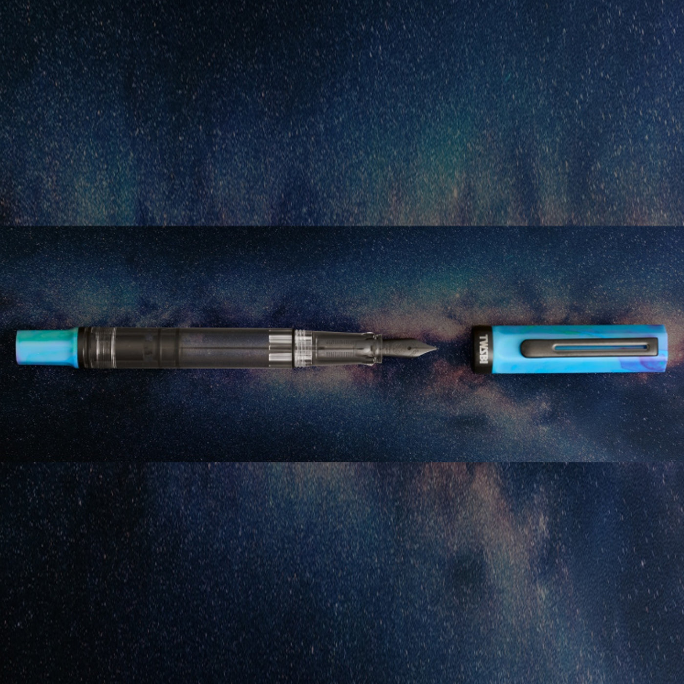 Twsbi Eco Fountain Pen - Cosmos Blue Onyx