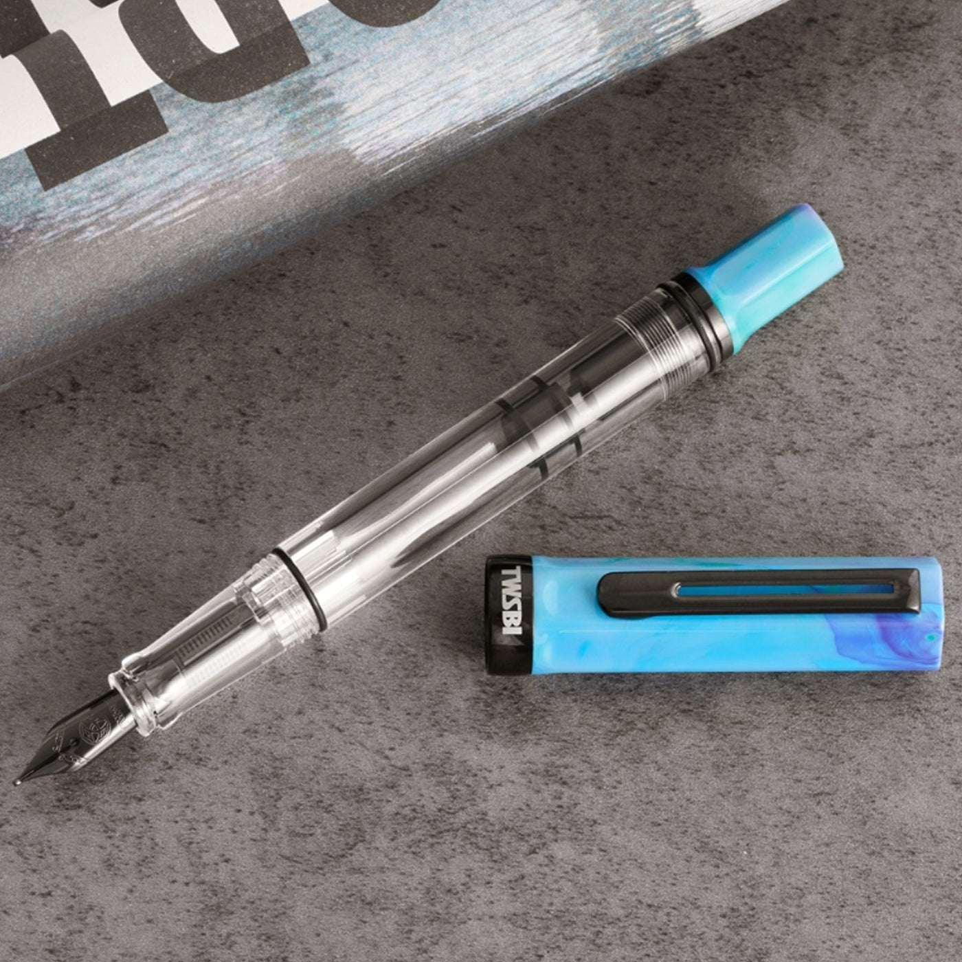 Twsbi Eco Fountain Pen - Cosmos Blue Onyx