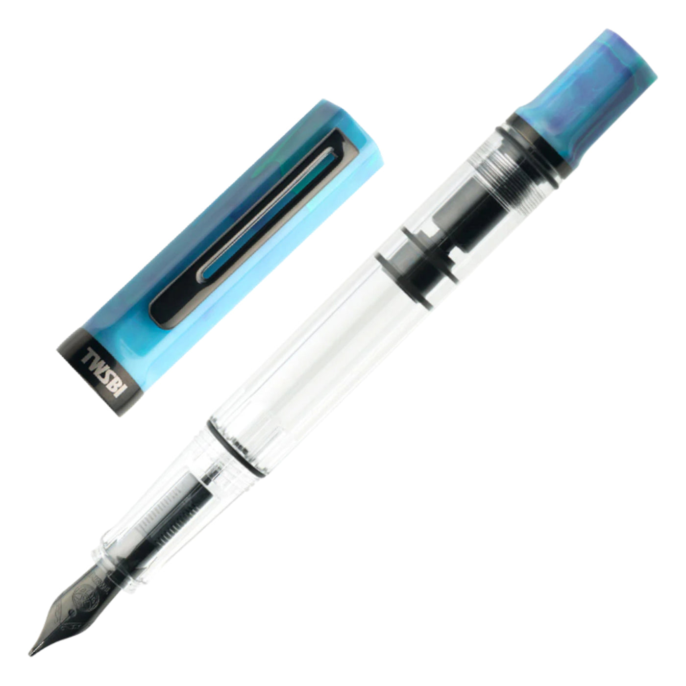 Twsbi Eco Fountain Pen - Cosmos Blue Onyx