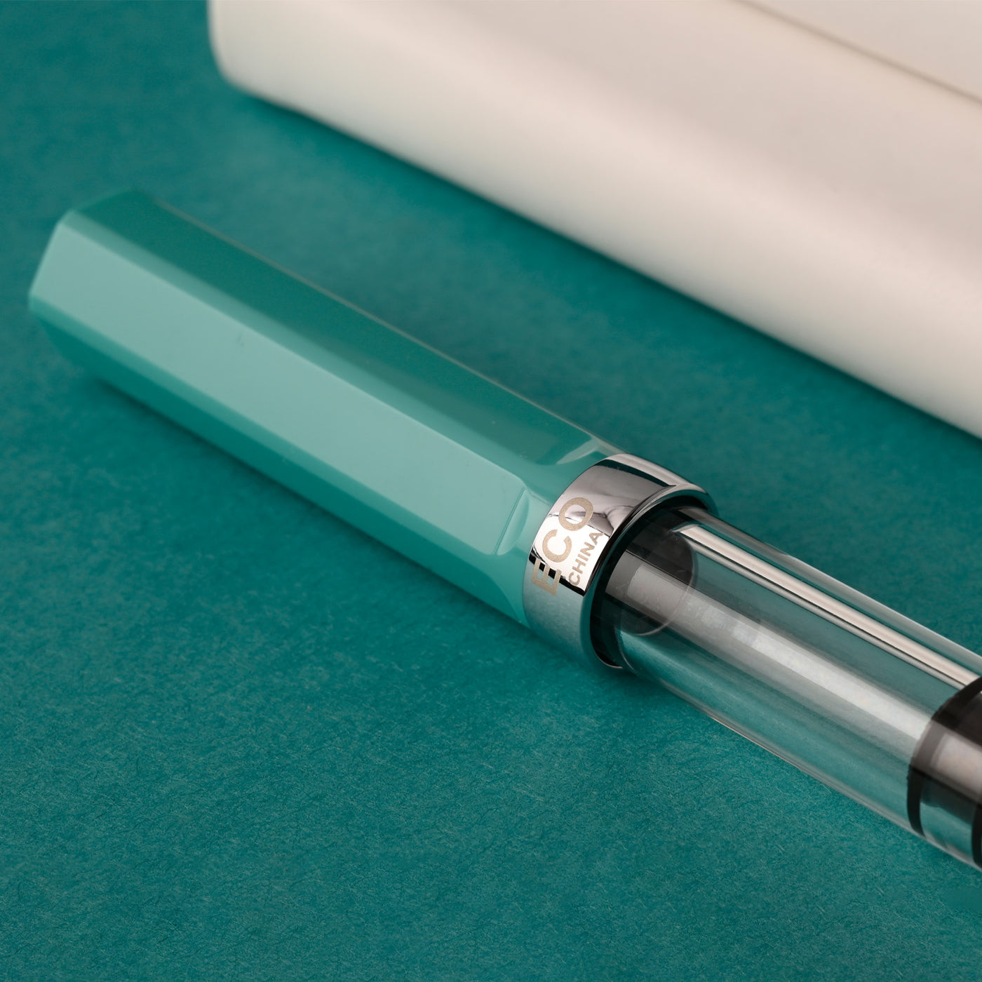 TWSBI Eco Vulpen – Persian Green – Zuigervulling, Stalen M-veerkracht, Hars, 13.9cm – Gemaakt In Taiwan