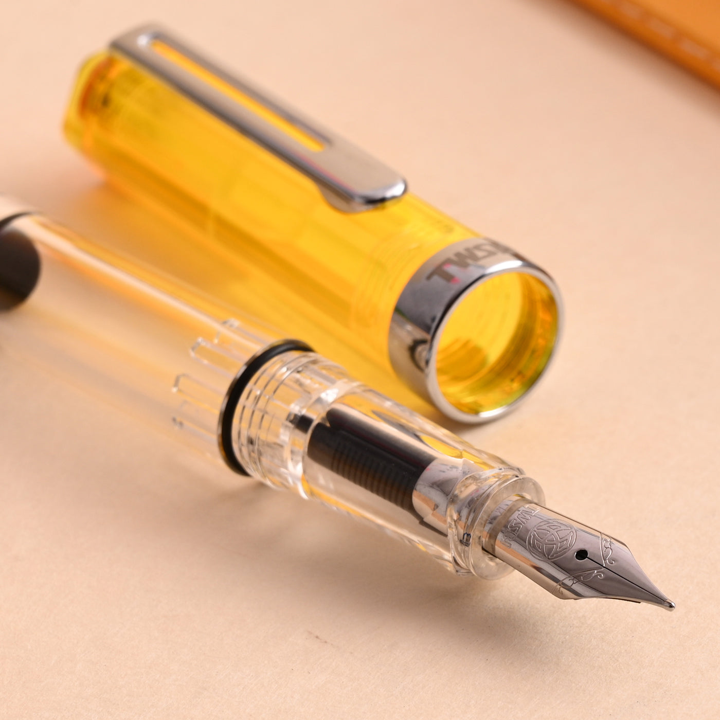 Twsbi Eco Fountain Pen - Transparent Yellow 8