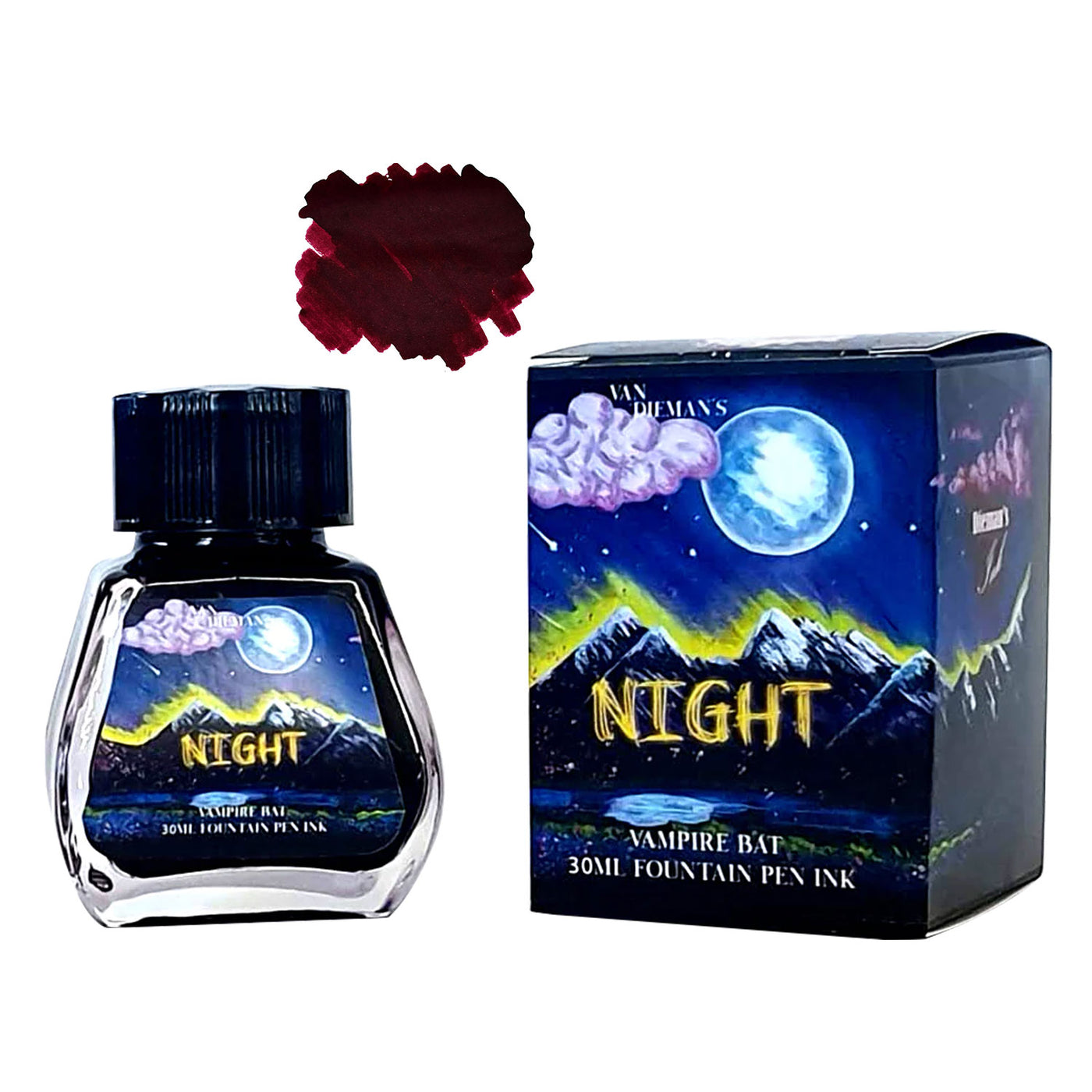 Van Dieman's Night Ink Bottle Vampire Bat - 30ml