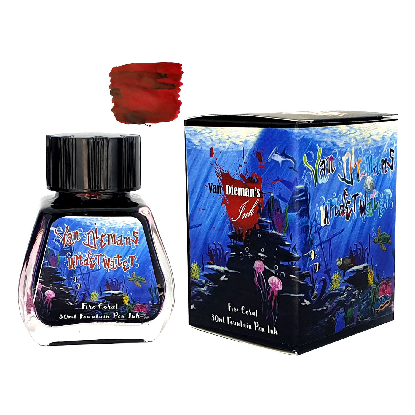 Van Dieman's Underwater Ink Bottle Fire Coral - 30ml