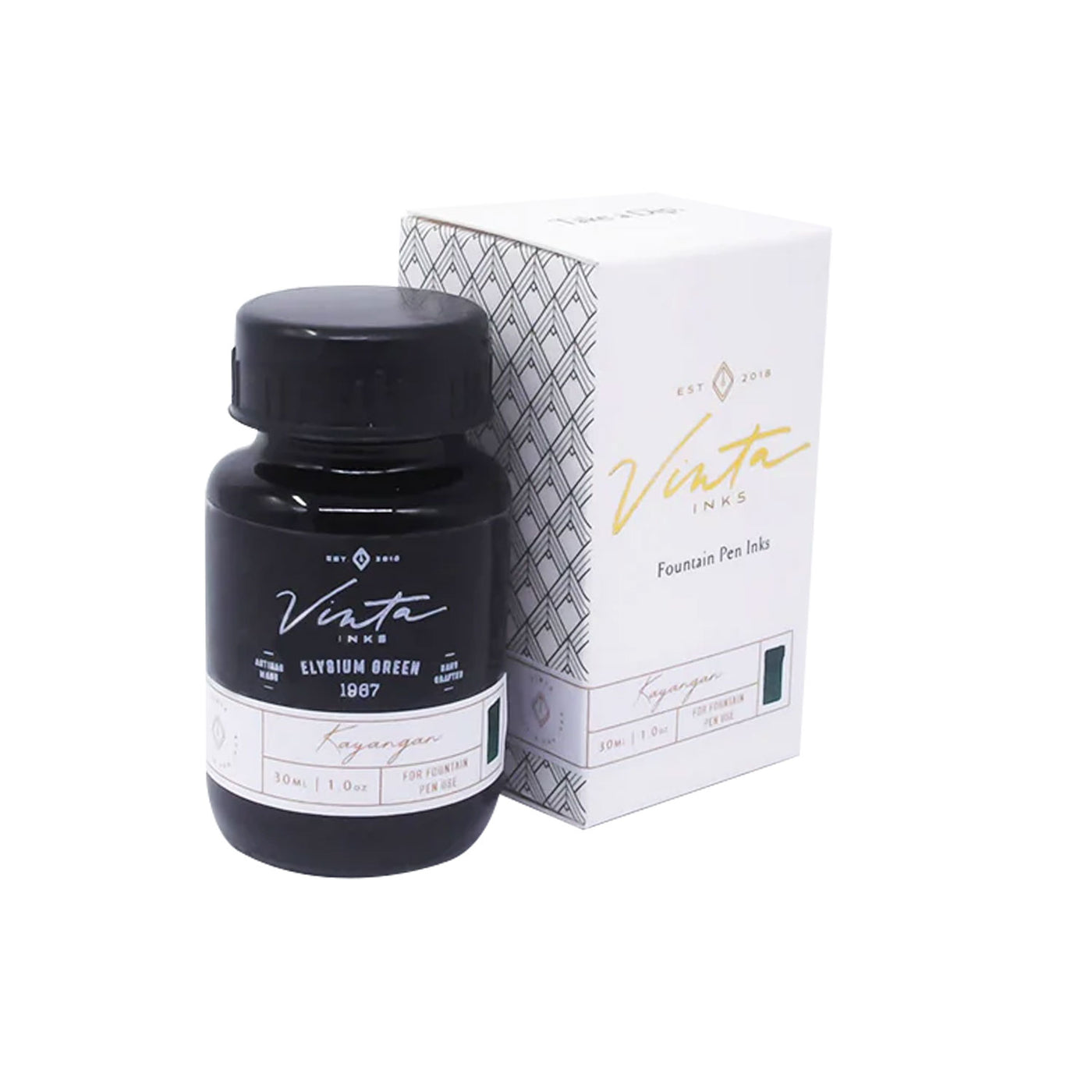 Vinta Heritage Collection Ink Bottle Elysium Green - 30ml 2