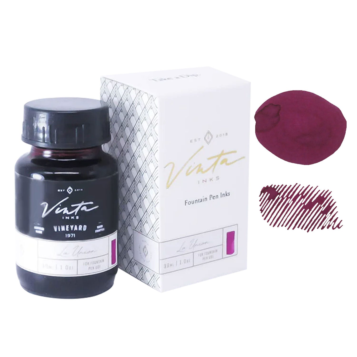 Vinta Original Collection Vineyard Ink Bottle, Red Purple - 30ml – Makoba