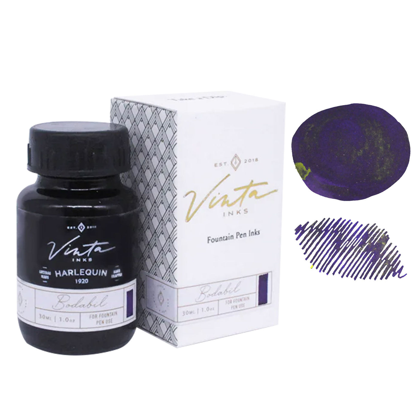 Vinta Special Collection Harlequin Ink Bottle Purple - 30ml 1