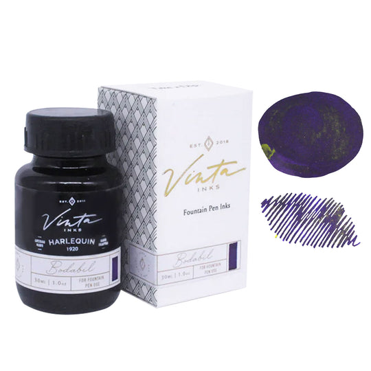 Vinta Special Collection Harlequin Ink Bottle, Purple - 30ml