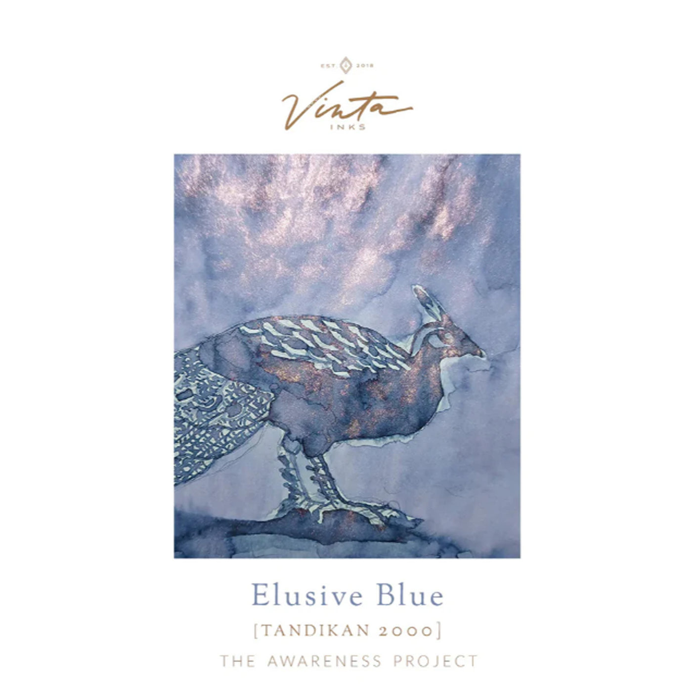 Vinta Awareness Project Elusive Blue Ink Bottle, Blue - 30ml