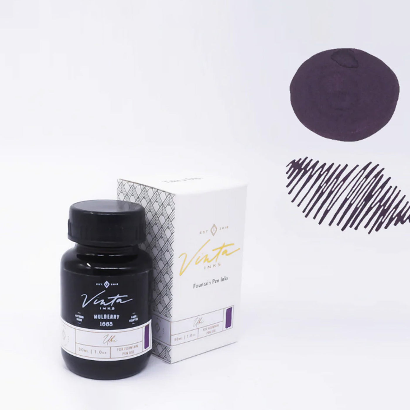 Vinta Heritage Collection Mulberry Ink Bottle, Purple - 30ml