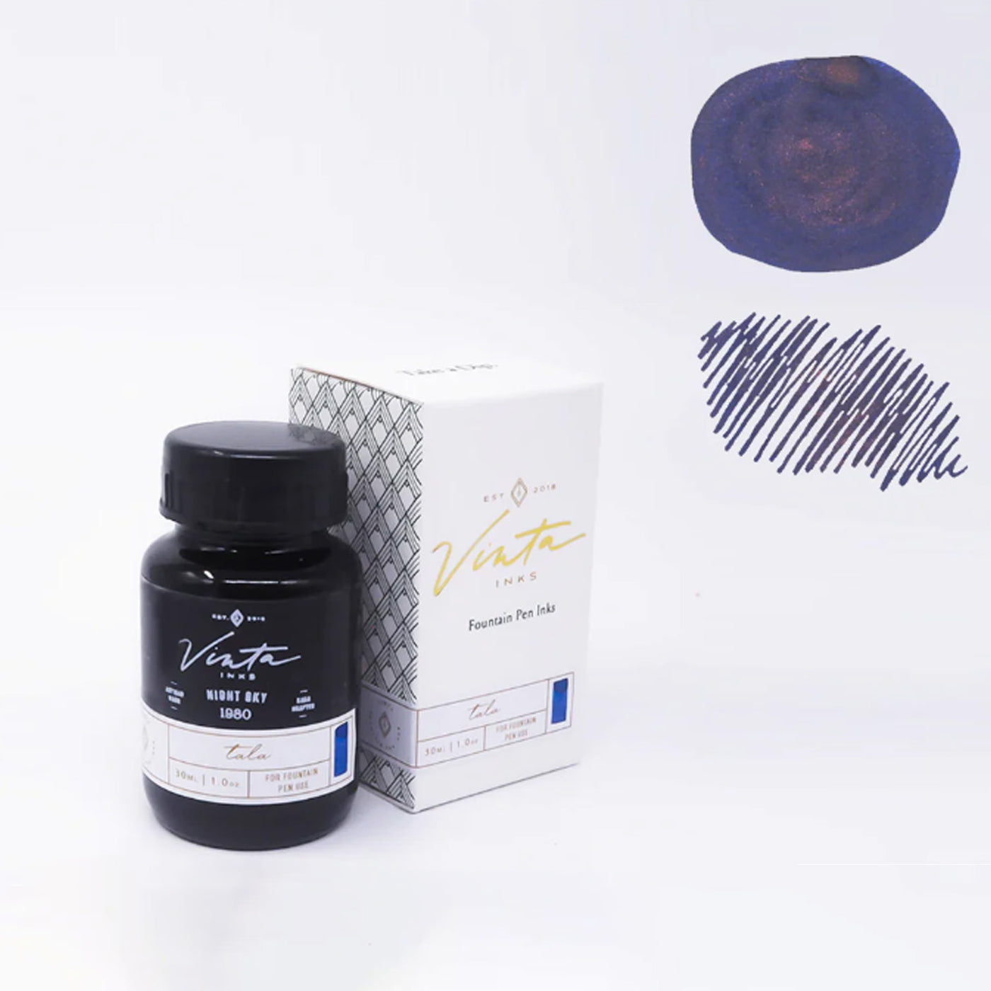 Vinta Heritage Collection Night Sky Ink Bottle, Blue - 30ml