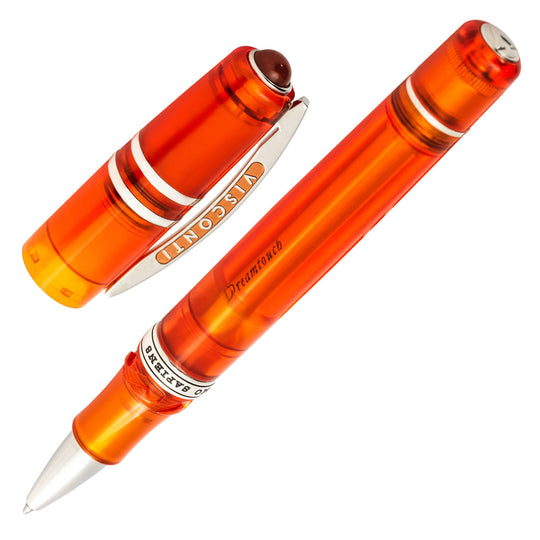 Visconti Homo Sapiens Demo Stones Roller Ball Pen - Mandarin Garnet
