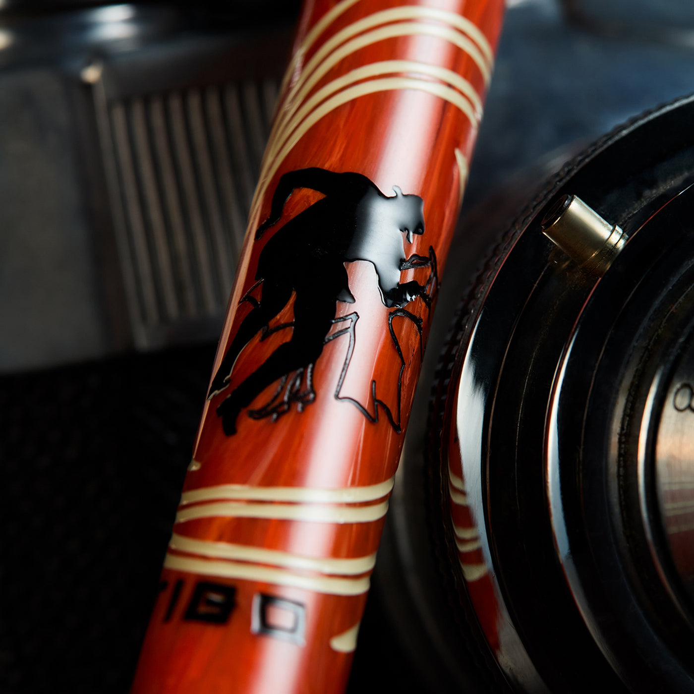 Visconti Alfred Hitchcock Vertigo Roller Ball Pen - Orange (Limited Edition)
