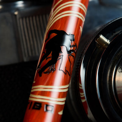 Visconti Alfred Hitchcock Vertigo Roller Ball Pen - Orange (Limited Edition)