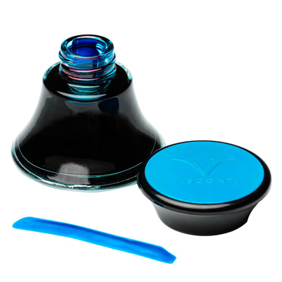 Visconti Glass Inkwell Turquoise 50ml 3