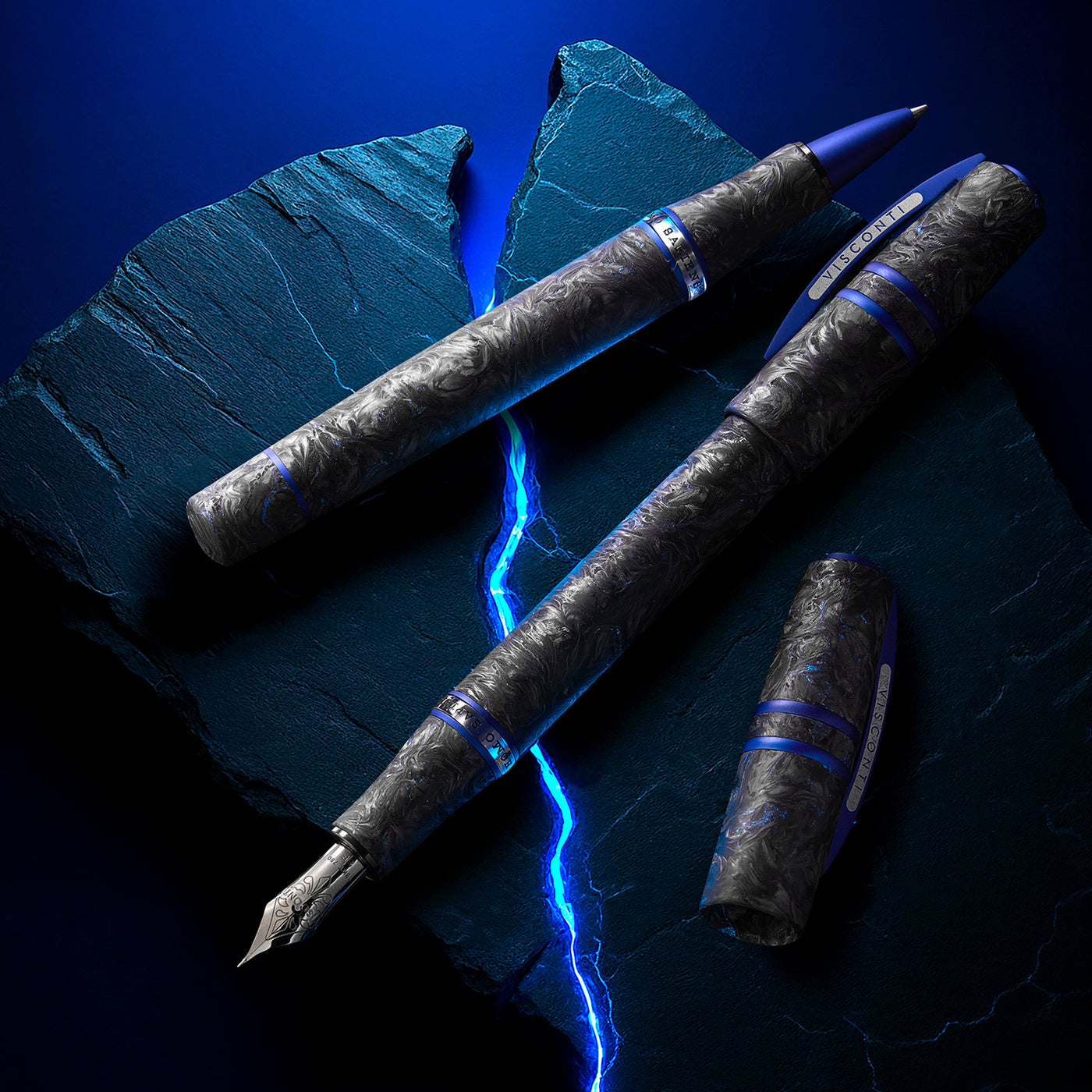 Visconti Homo Sapiens Roller Ball Pen - Carbon Abyssus (Limited Edition)