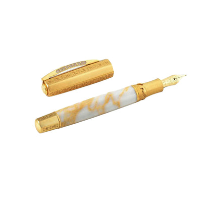 Visconti IL Magnifico Fountain Pen - Calacatta Gold (Limited Edition) 2
