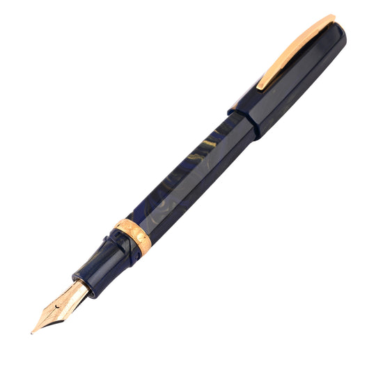Visconti Medici Fountain Pen - Golden Blue GT