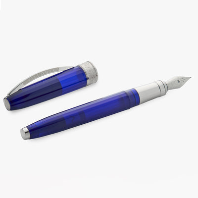 Visconti Michelangelo Fountain Pen - Translucent Blue