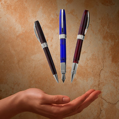 Visconti Michelangelo Fountain Pen - Translucent Red