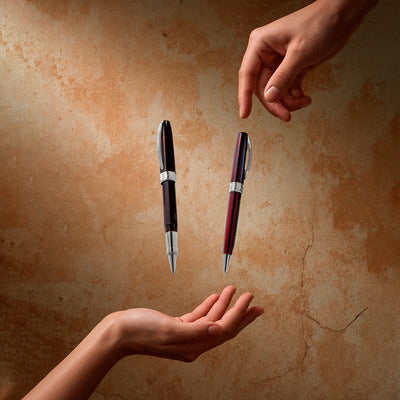 Visconti Michelangelo Fountain Pen - Translucent Red