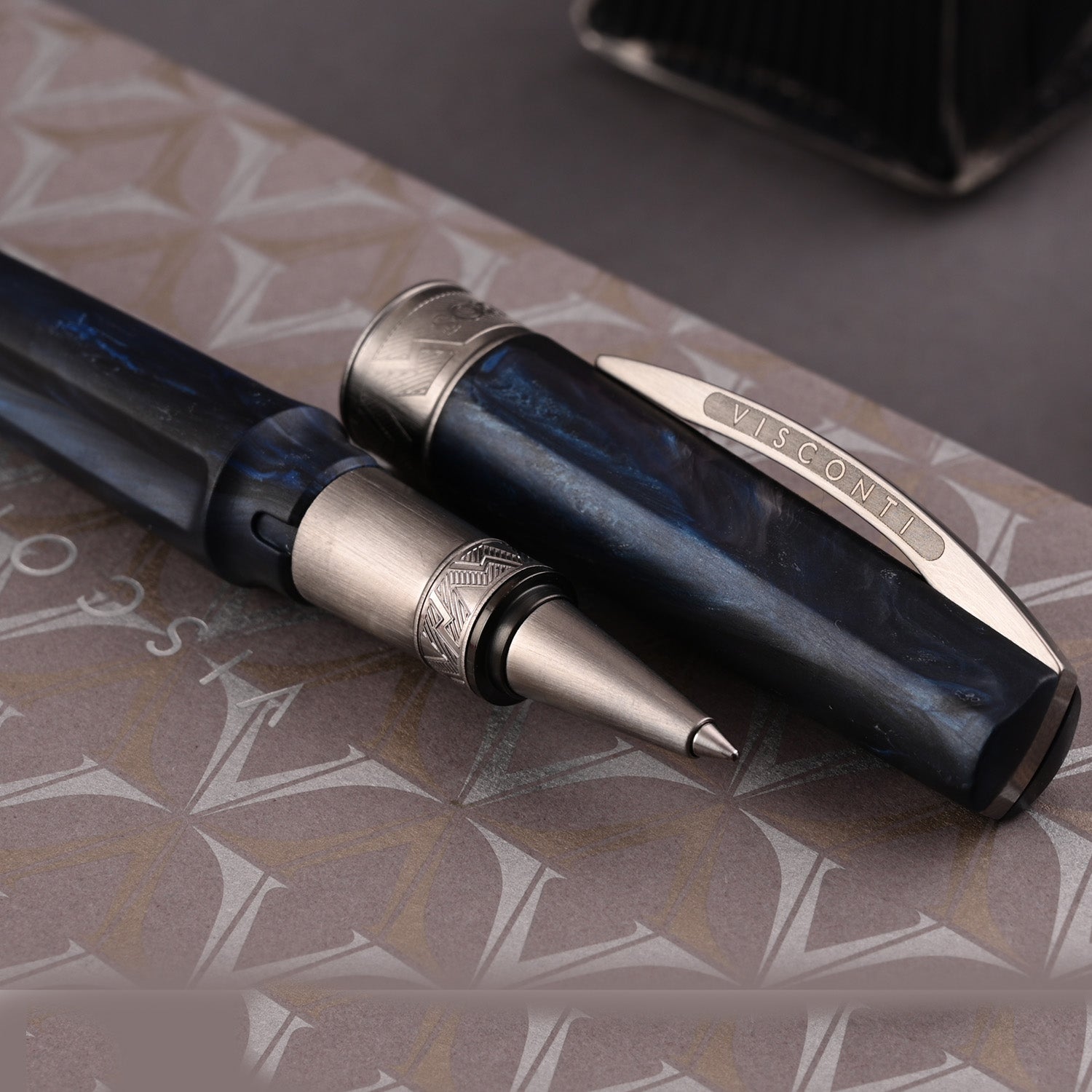 Visconti Mirage Roller Aqua - Penna A Sfera Di Lusso Con Resina Pregiata E Clip A Ponte - Made In Italy