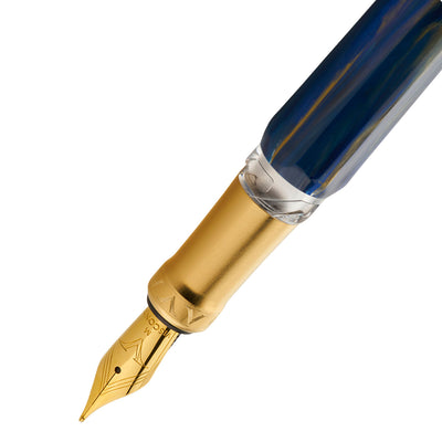 Visconti Opera Gold Fountain Pen - Blue 2