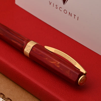 Visconti Opera Gold Fountain Pen - Red 12