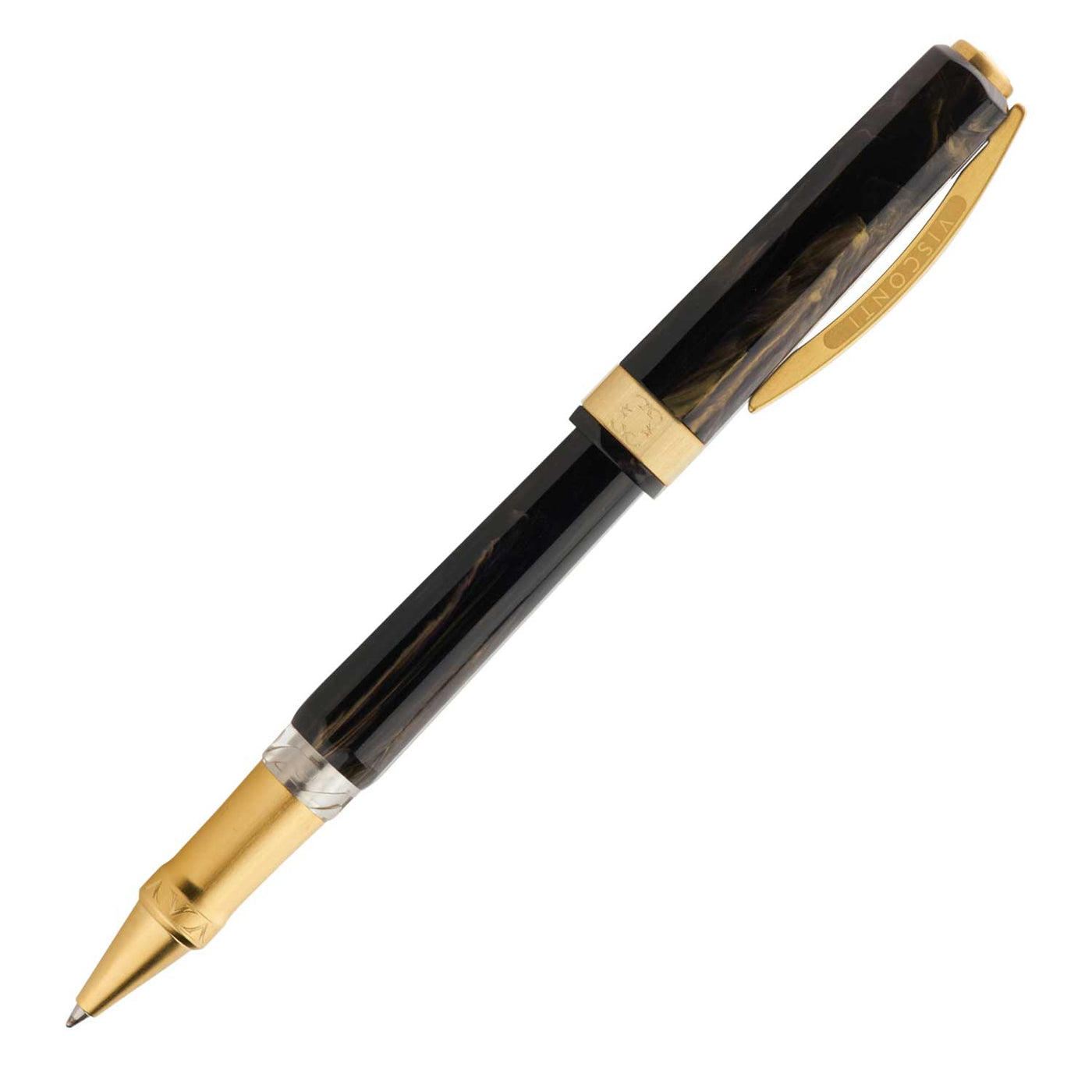 Balpen Type Opera Visconti Opera Gold Black Roller Ball Pen | Buy Online | Visconti – Makoba