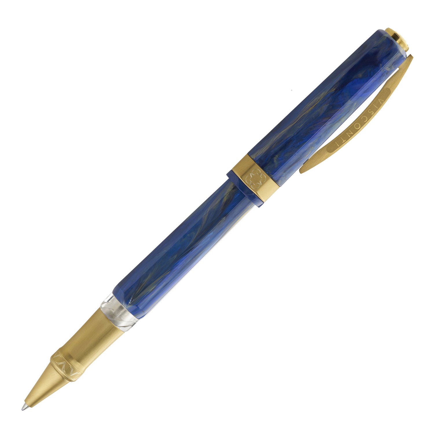 Balpen Type Opera Visconti Opera Gold Blue Roller Ball Pen | Buy Online | Visconti – Makoba