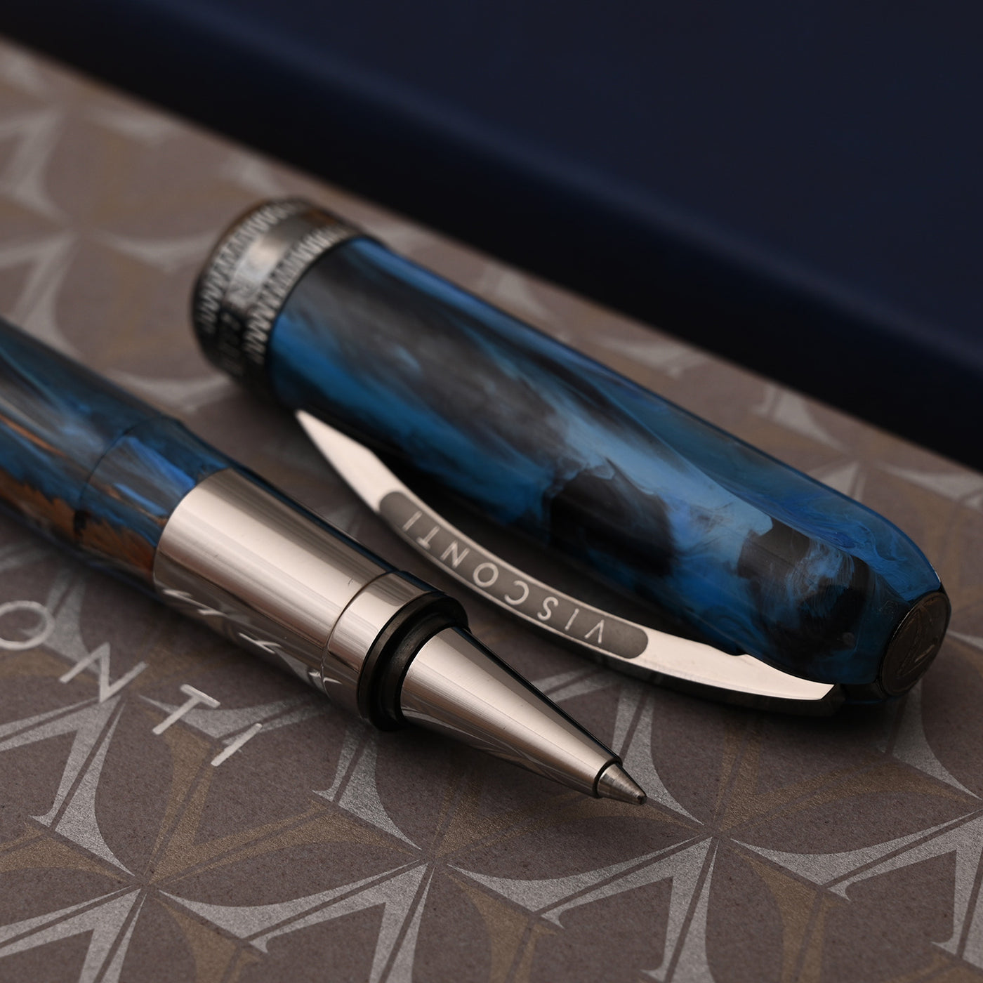 Visconti Rembrandt S Roller Ball Pen - Sky Blue 11