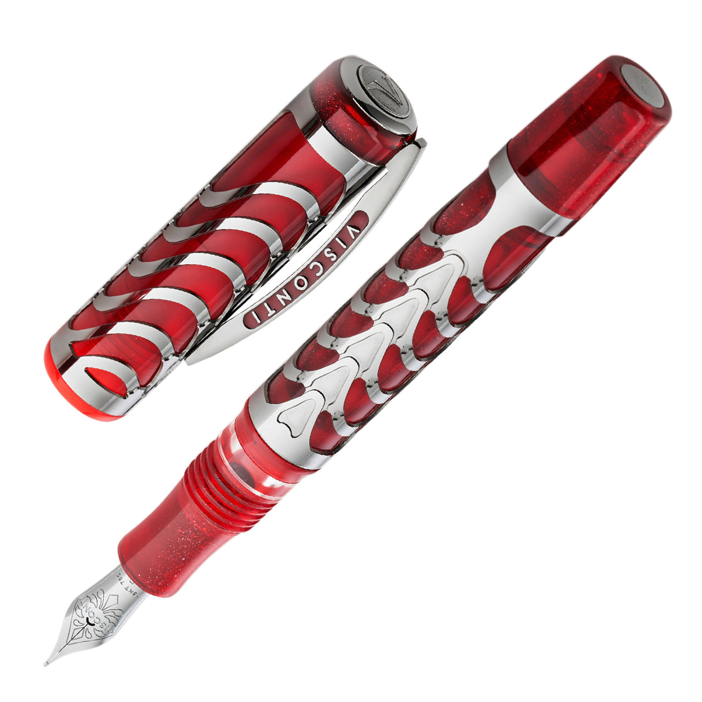 Visconti Skeleton Fountain Pen - Red (Limited Edition) 1